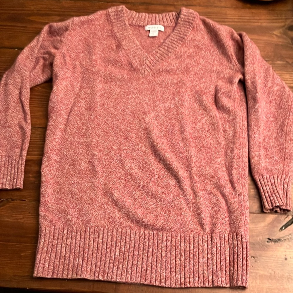 Linen/cashmere blend sweater, size S.